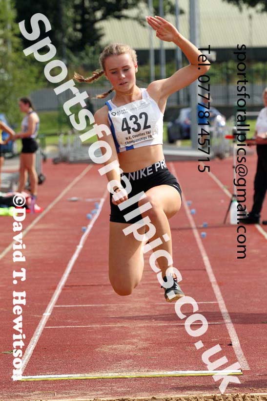 Women and Girls long jump, 2021 North Eastern Track and Field Champs., Middesbrough. Photo: David T. Hewitson/Sports for All Pics